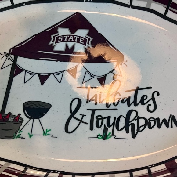 NEW Magnolia Lane Ole Miss Melamine Tailgate Platter - Picture 6 of 6